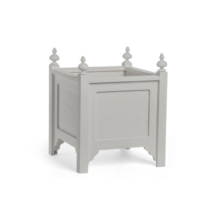 BLOMLÅDA HEDVIG PÄRLGRÅ i gruppen GAMMALDAGS TRÄDGÅRDSMÖBLER / BLOMLÅDOR I SEKELSKIFTESSTIL hos Carlshaga Design AB (50-675-30)