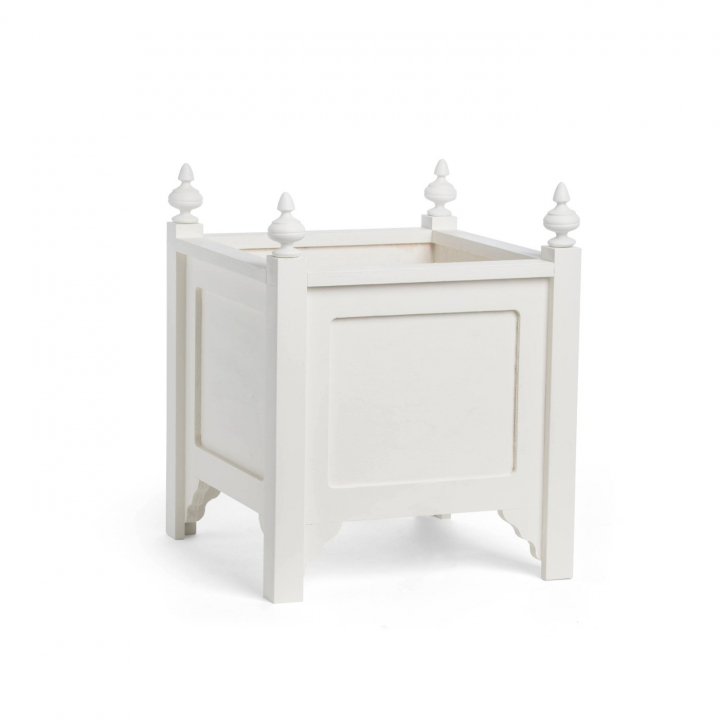 BLOMLÅDA HEDVIG VIT i gruppen GAMMALDAGS TRÄDGÅRDSMÖBLER / BLOMLÅDOR I SEKELSKIFTESSTIL hos Carlshaga Design AB (50-675)