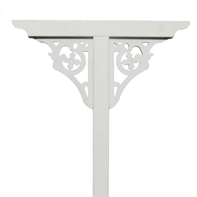 TORKSTÄLLNING EMMA VIT MED SNICKARGLÄDJE  CARLSHAGA INKL. MARKFÄSTE