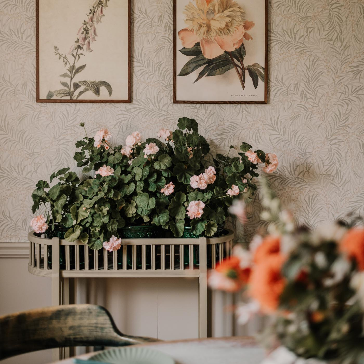 Blombord Ellen vetegrå