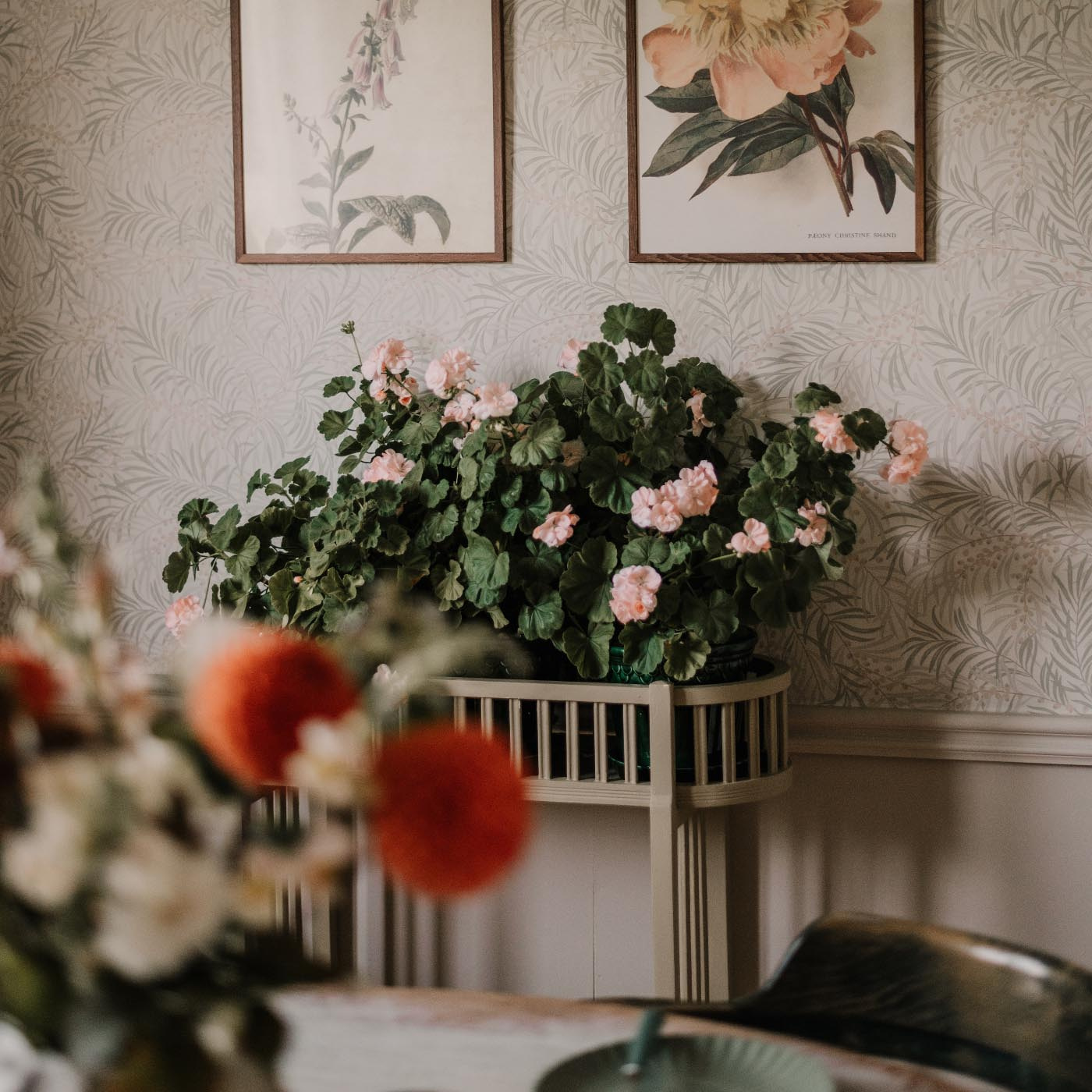 Blombord Carl Larsson-stil