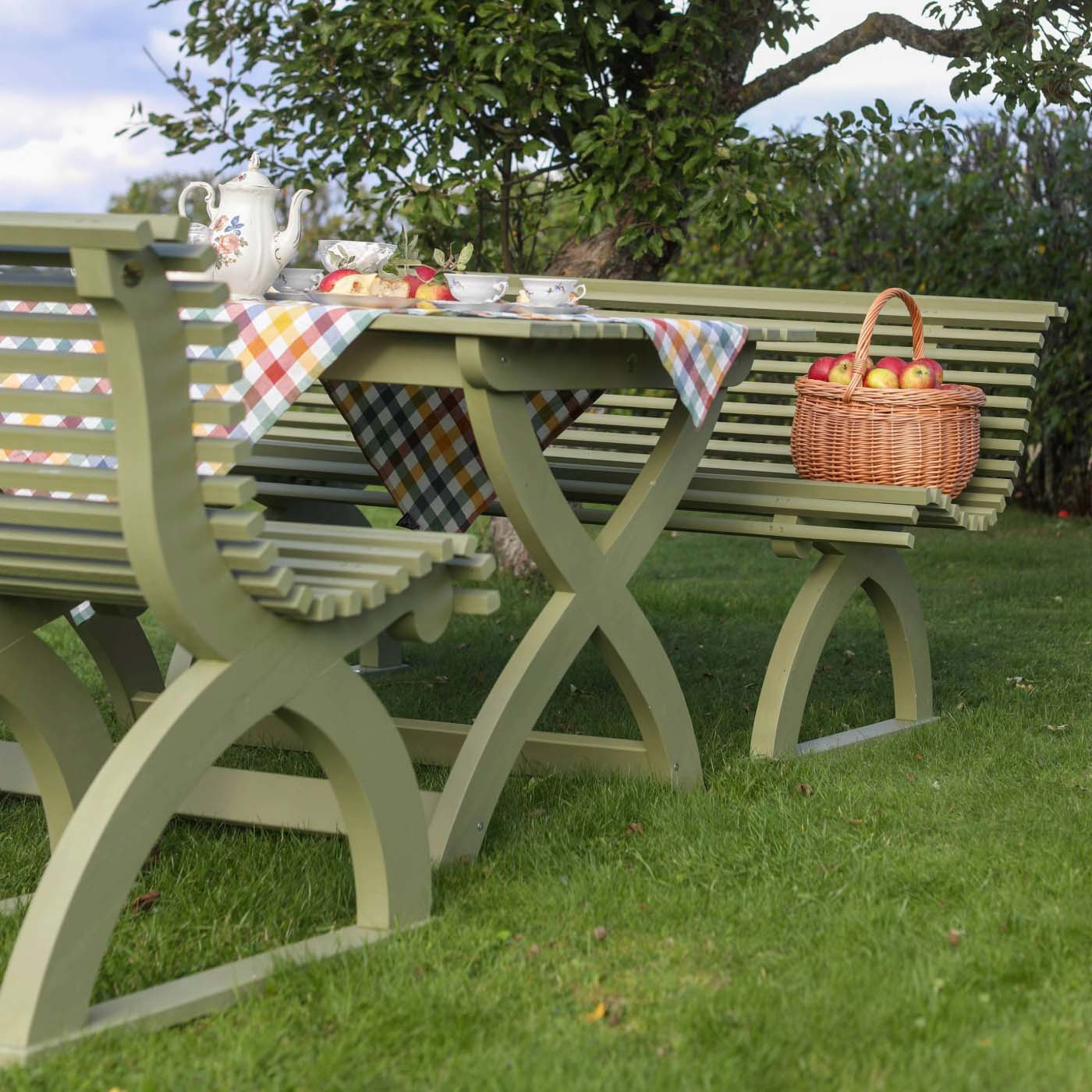 Trädgårdssoffa Astrid Lindblom grön 170 cm