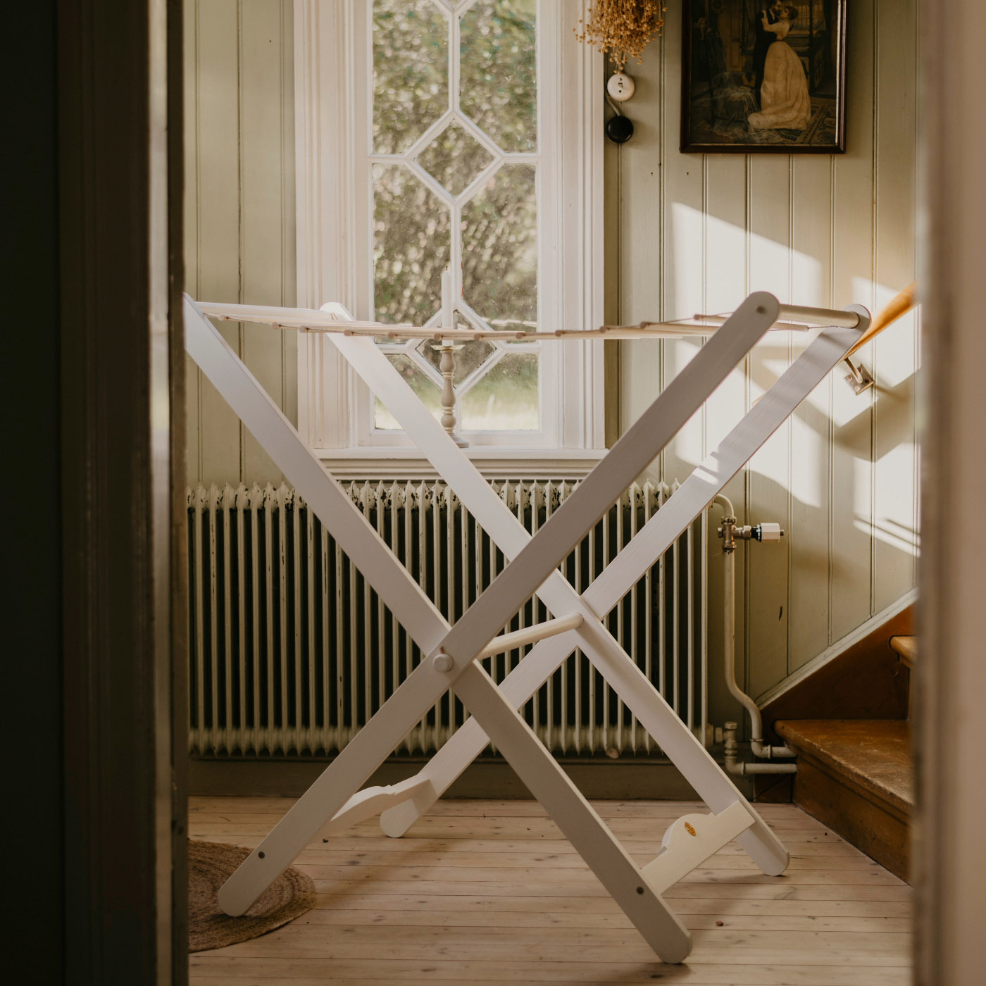 CARLSHAGA TORKSTÄLLNING SARA VIT IHOPFÄLLBAR