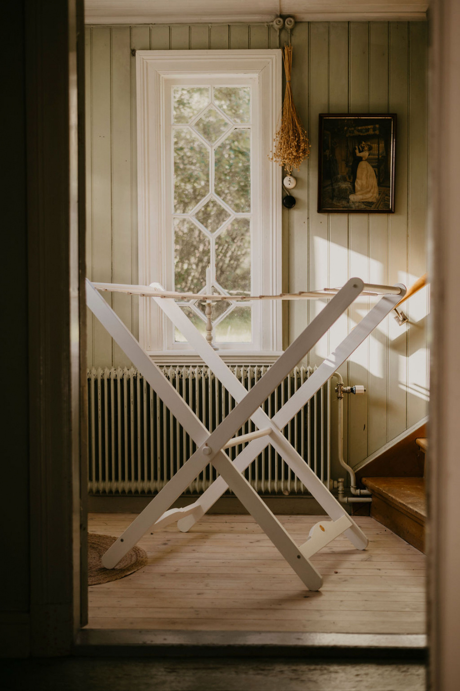 CARLSHAGA TORKSTÄLLNING SARA VIT IHOPFÄLLBAR