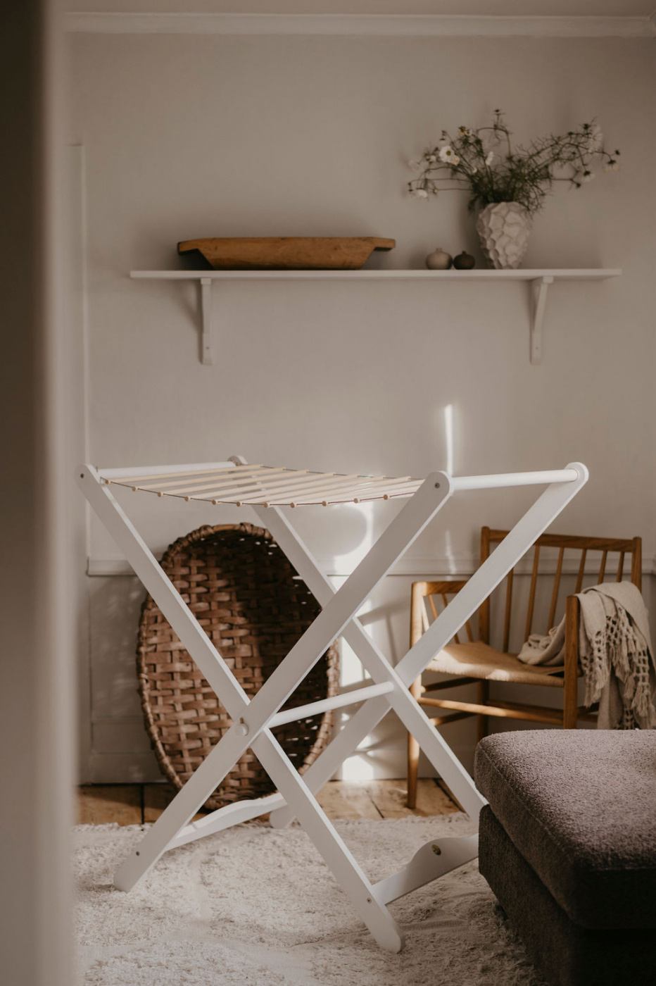 CARLSHAGA TORKSTÄLLNING SARA VIT IHOPFÄLLBAR