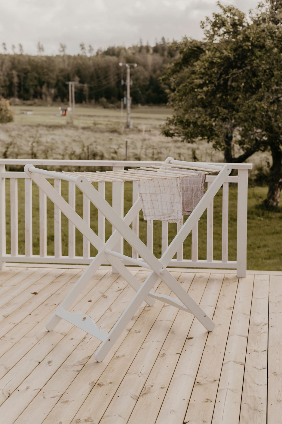 CARLSHAGA TORKSTÄLLNING SARA VIT IHOPFÄLLBAR