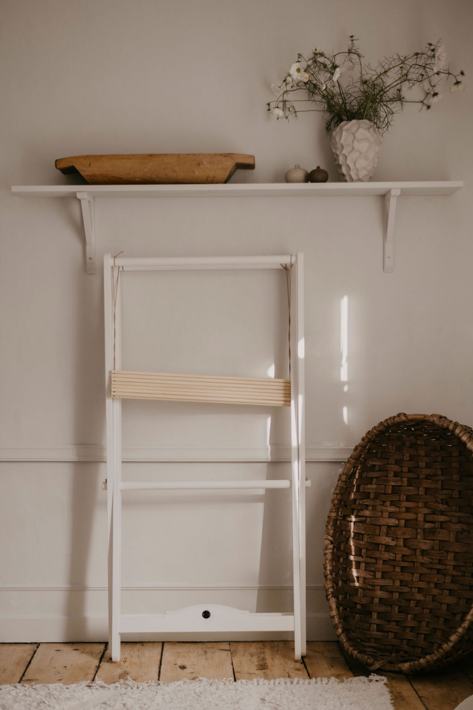 CARLSHAGA TORKSTÄLLNING SARA VIT IHOPFÄLLBAR