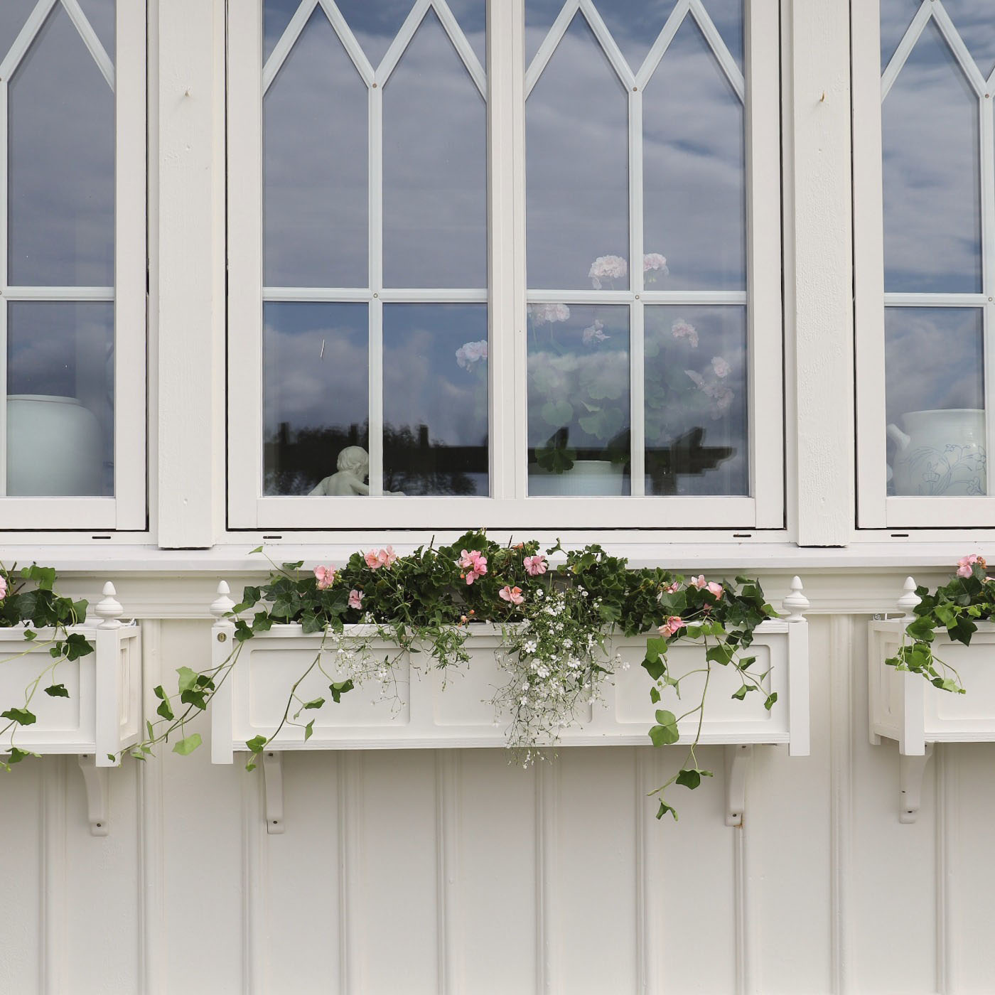 Fönsterlåda Ruth 100 cm vit