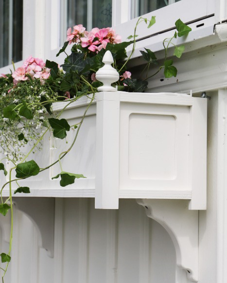 Fönsterlåda Ruth 80 cm vit