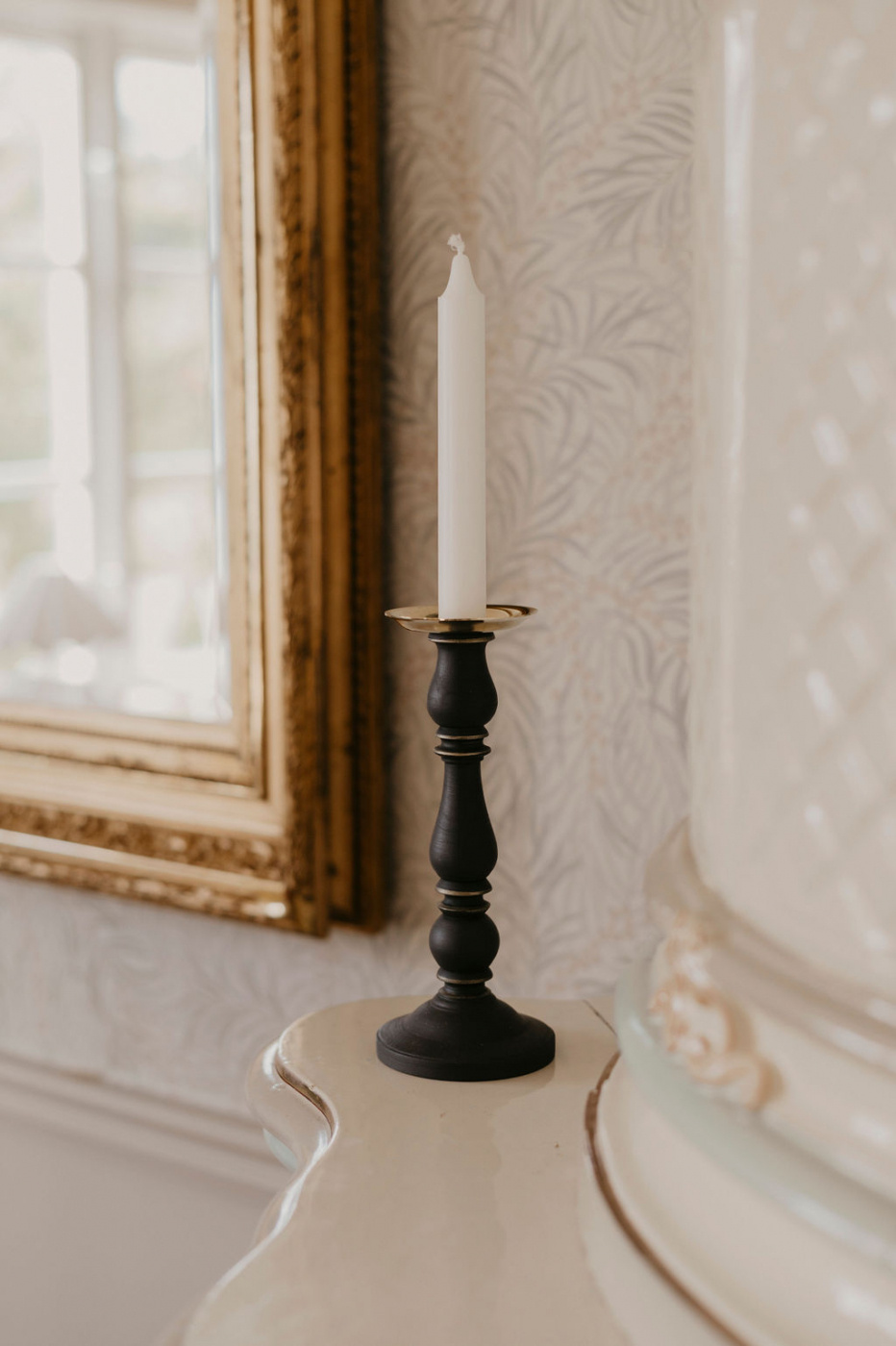 Ljusstake Lovisa svart