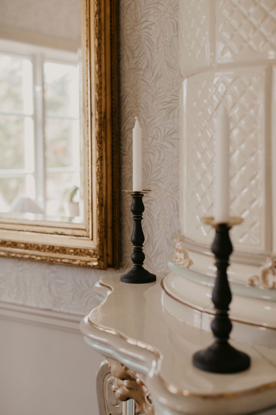 Ljusstake Lovisa svart