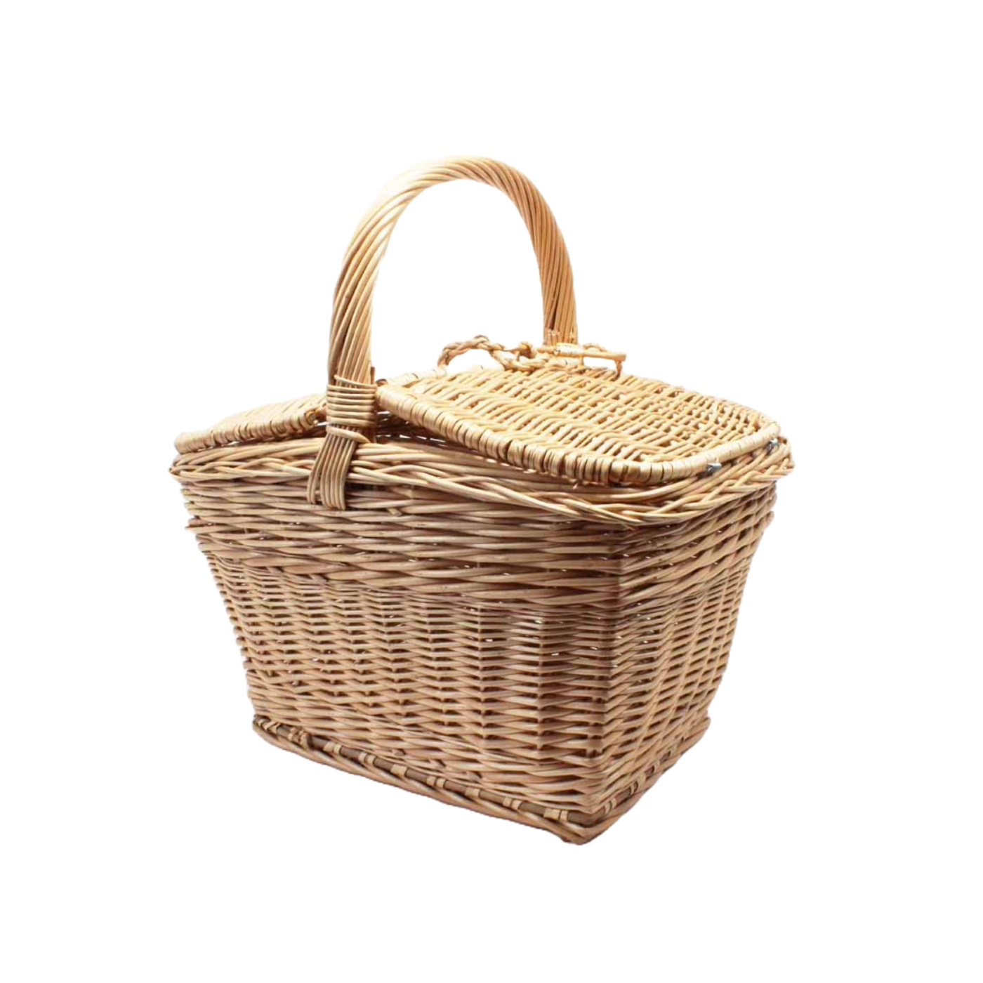 Picknickkorg i pil med lock – handflätad och charmig 