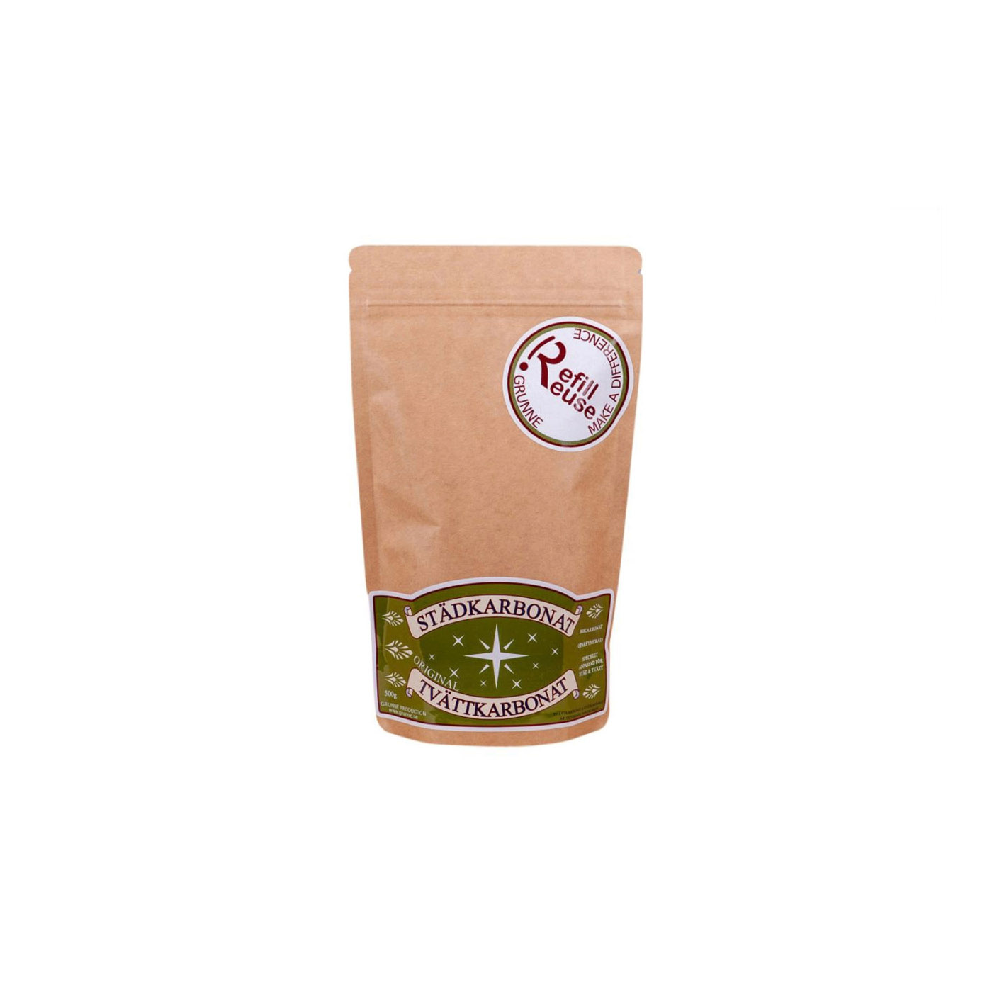 Bikarbonat Grunne i pappersförpackning – naturligt städmedel 