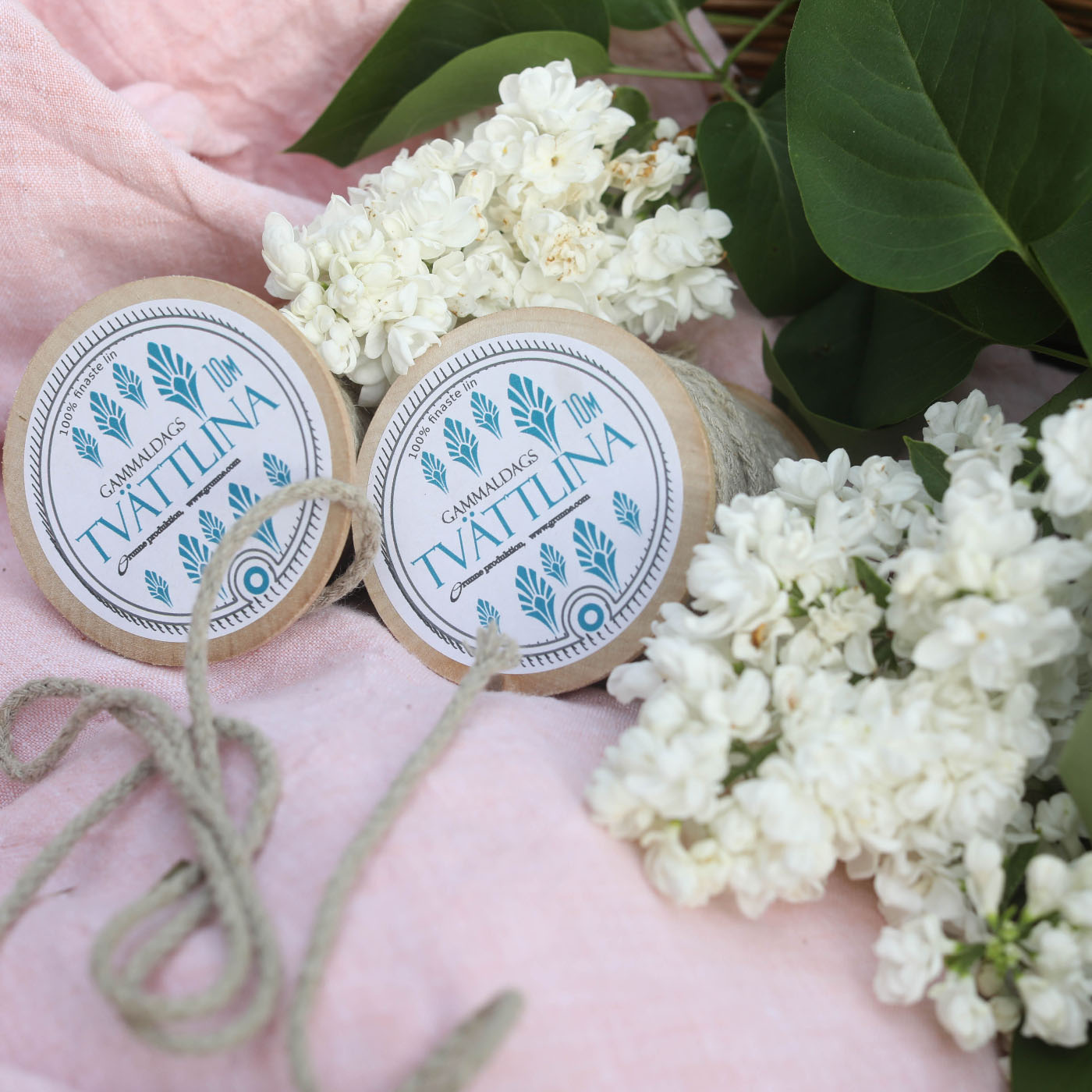 Tvättlina 10 meter lin